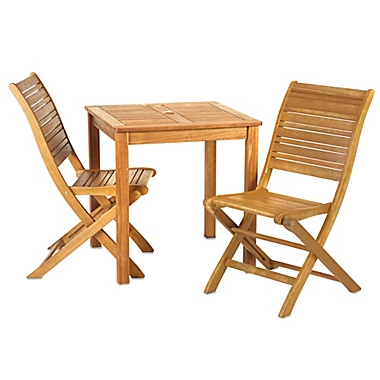 Westerly 3-Piece Acacia Wood Bistro Set. View a larger version of this product image.