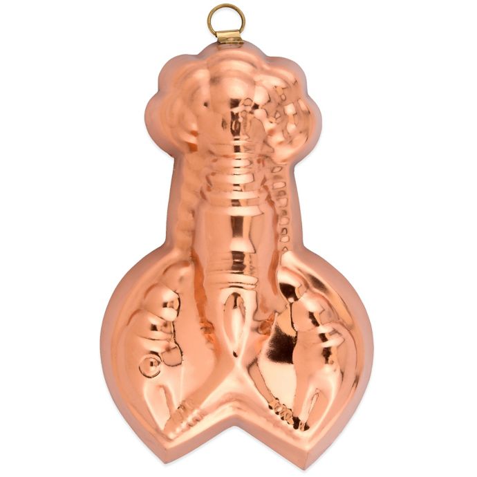 Old Dutch International Solid Copper Lobster Gelatin Mold Bed Bath