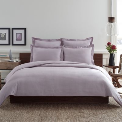 Real Simple® Clip N Zip Reversible Duvet Cover in Orchid Bed Bath