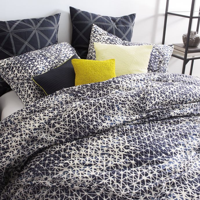 Dkny Gridlock Comforter Set In Navy Bed Bath Beyond