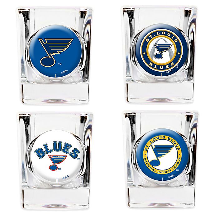 NHL St. Louis Blues Collector&#39;s Shot Glasses (Set of 4) | Bed Bath & Beyond