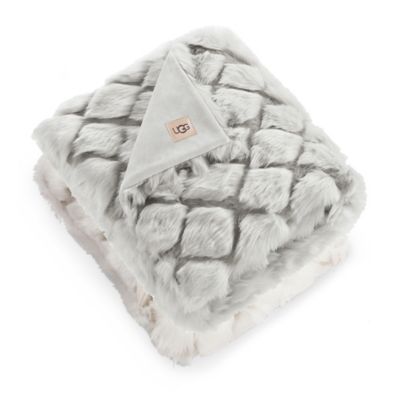 UGG® Kaley Faux Fur Throw Blanket | Bed 