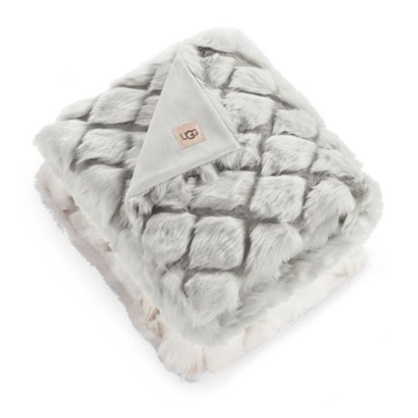 UGG® Kaley Faux Fur Throw Blanket | Bed Bath & Beyond