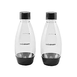 SodaStream® 0.5-Liter Slim Carbonating Water Bottle in Black (Set of 2)