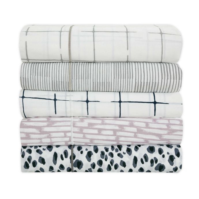 SALT™ Printed 100% Cotton Twin/Twin XL Sheet Set | Bed Bath & Beyond