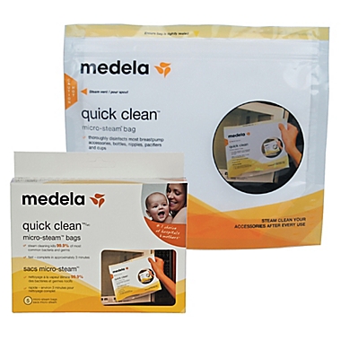 Medela&reg; 5-Pack Quick Clean&trade; Micro-Steam&trade; Bags. View a larger version of this product image.