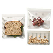 J. L. Childress 3-Piece Reusable Snack Bag Set in Grey
