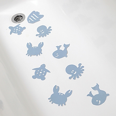 Dreambaby&reg; Heat Alert Anti-Slip Bath Mats in Blue. View a larger version of this product image.