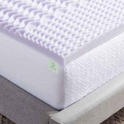 Dream Collection&trade; 2-Inch 5-Zone Lavender Foam Mattress Topper in Purple