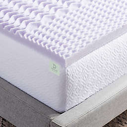 Dream Collection&trade; 2-Inch 5-Zone Lavender Foam Mattress Topper in Purple