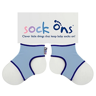 Sock Ons&reg; Size 0-6M Classic Socks in Baby Blue. View a larger version of this product image.