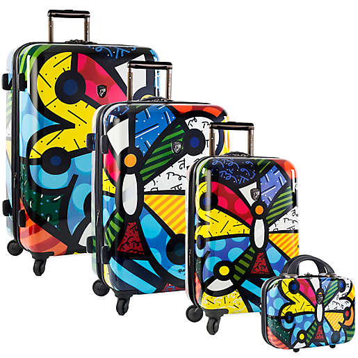 Heys® Britto Butterfly Hardside Spinner Luggage Collection | Bed 