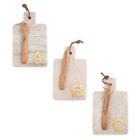 Alternate image 0 for Artisanal Kitchen Supply Marble Monogram Letter Serving Board with Spreader