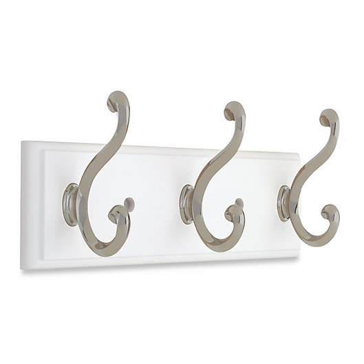 Alternate image 1 for Liberty® Contempo Pilltop Hook Rail in White/Nickel