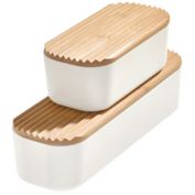 iDesign&trade; Compact Eco Bin with Bamboo Lid