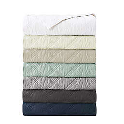 Levtex Home Washed Linen Quilted Throw Blanket