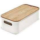 Alternate image 2 for iDesign&reg; Eco Stacking Bin with Bamboo Lid