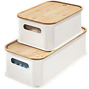 iDesign&reg; Eco Stacking Bin with Bamboo Lid