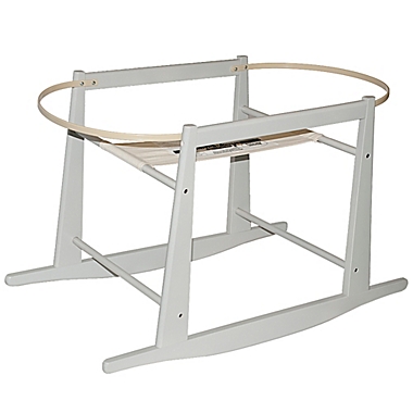 Jolly Jumper&reg; Rocking Moses Basket Stand in Grey. View a larger version of this product image.