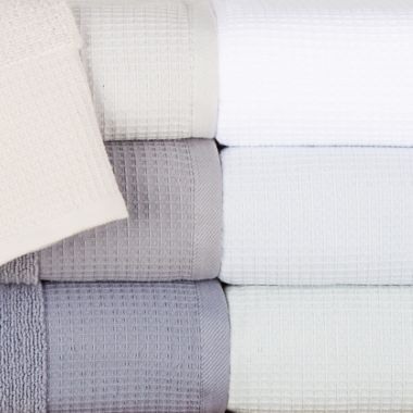 Haven&trade; Organic Cotton Waffle &amp; Terry Bath Towel in Bright White. View a larger version of this product image.