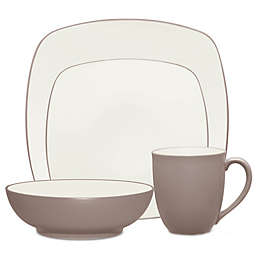 Noritake® Colorwave Square 4-Piece Place Setting in Clay