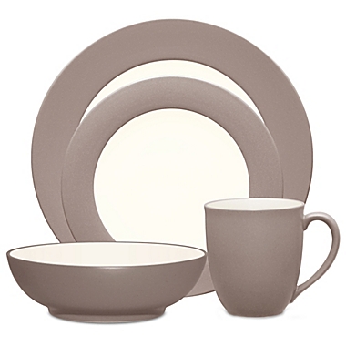 Noritake&reg; Colorwave Rim 4-Piece Place Setting in Clay. View a larger version of this product image.