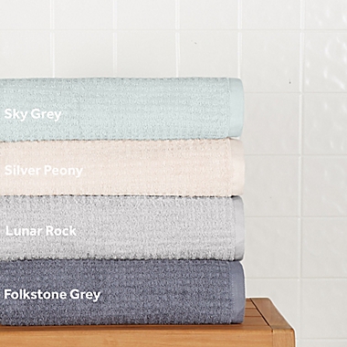 Haven&trade; Organic Cotton Textured Terry Bath Towel in Lunar Rock Grey. View a larger version of this product image.