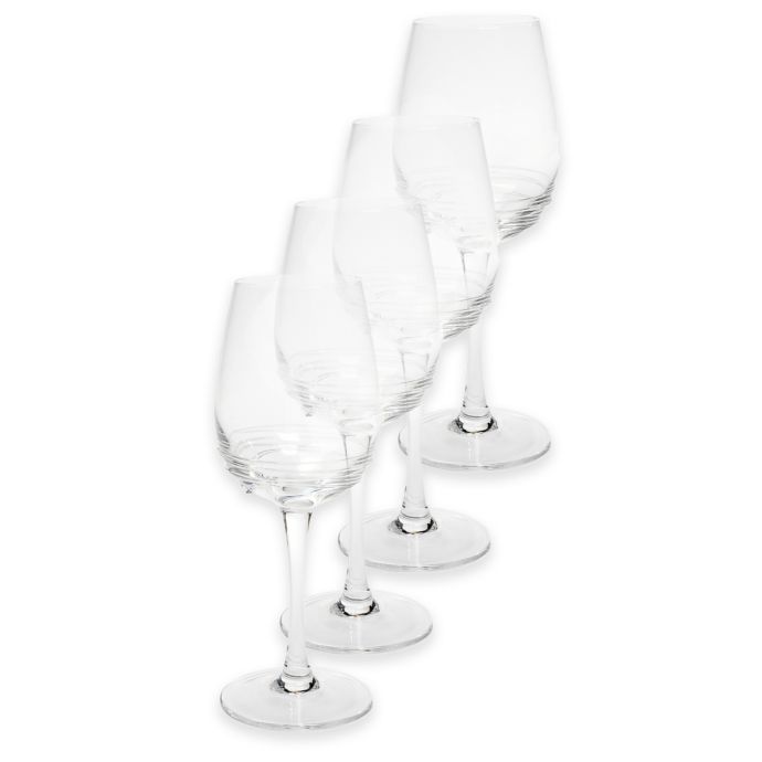 Mikasa® Swirl White Wine Glasses (Set of 4) Bed Bath and Beyond Canada