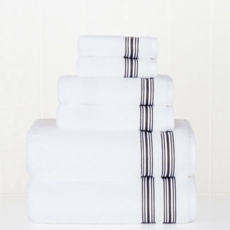 Nestwell™ Hygro Fashion Stripe 6-Piece Towel Set | Bed Bath & Beyond