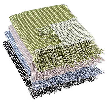 Design Imports Waffle Knit Throw Blanket. View a larger version of this product image.