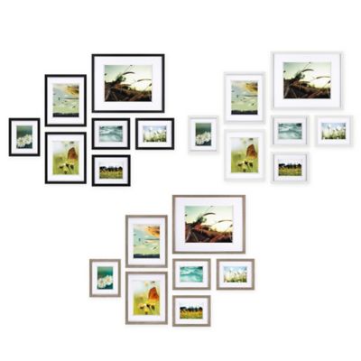 Gallery Perfect 7-Piece Matted Wall Picture Frame Set