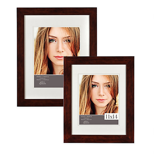 Alternate image 1 for Gallery Solutions Wall Picture Frame in Walnut