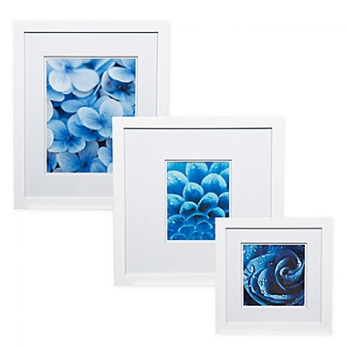 Gallery Solutions Double Matted Wall Picture Frame in White. View a larger version of this product image.