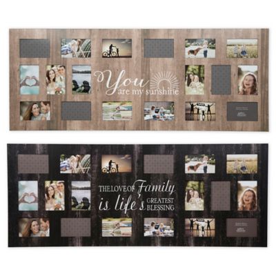 Gallery Solutions Rustic 18-Photo Collage Picture Frame