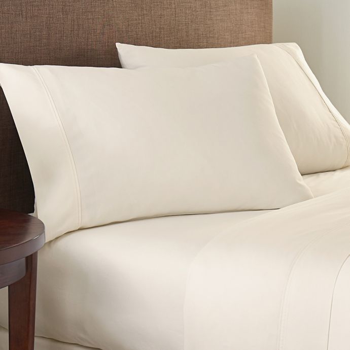 Crowning Touch Cotton Naturals 100 Cotton Solid Sheet Set Bed Bath