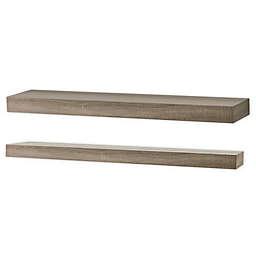Simply Essential™ Wood Shelf in Rustic Grey