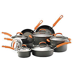Rachael Ray™ Hard Anodized Nonstick 14-Piece Cookware Set in Grey/Orange