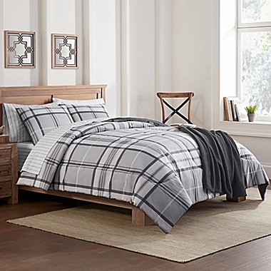 Lee 8-Piece Queen Comforter Set in Grey. View a larger version of this product image.