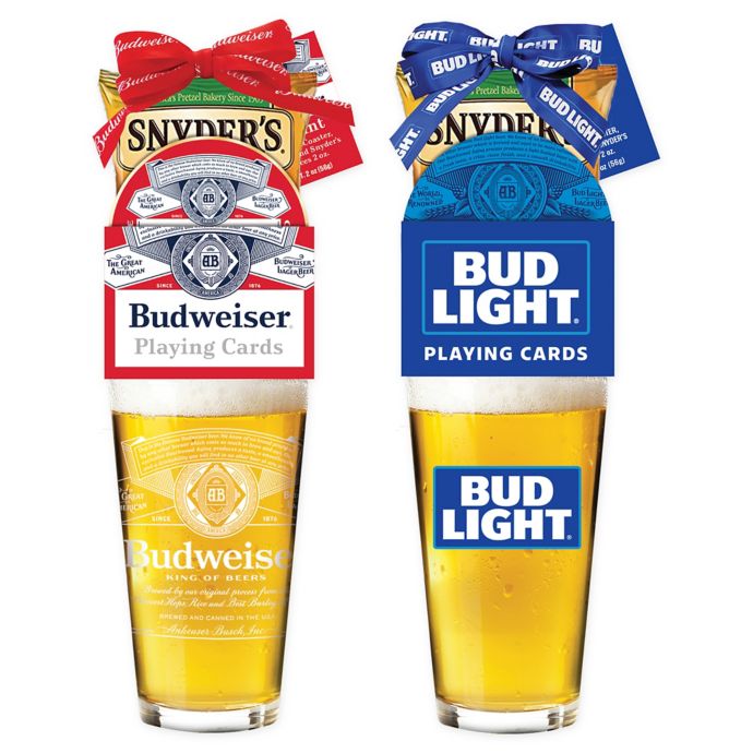 Budweiser®/Bud Light® Pint Glass Assorted Gift Set Bed