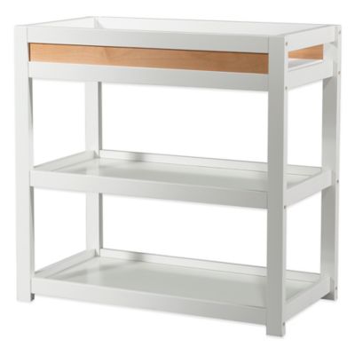 white baby changing table