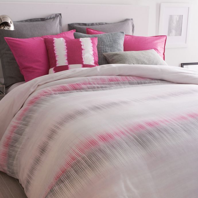 Dkny Frequency Duvet Cover In Fuchsia Bed Bath Beyond