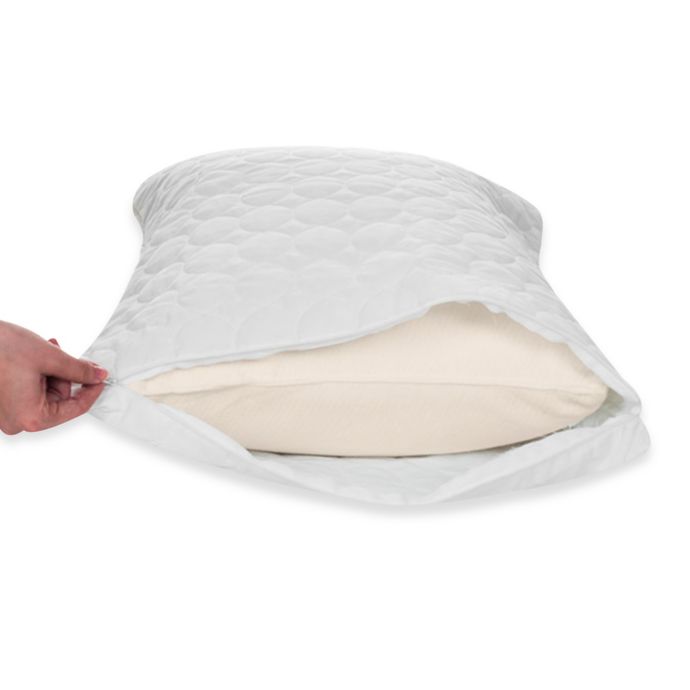 Remedy Bed Bug And Dust Mite Pillow Protector In White Bed Bath
