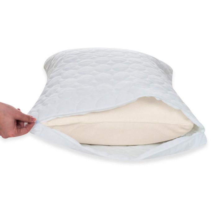 Remedy Bed Bug and Dust Mite Pillow Protector in White (Set of 2) Bed