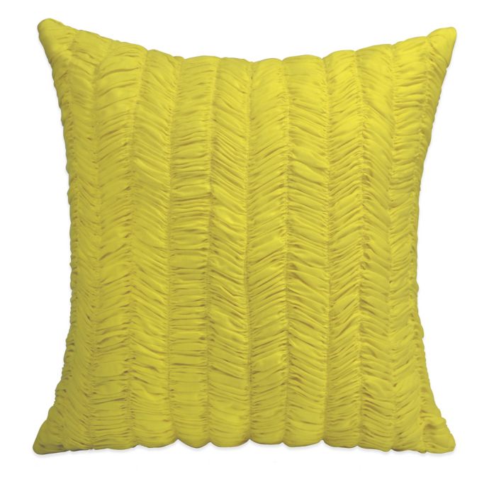 DKNY Transit Square Throw Pillow in Lime Bed Bath & Beyond