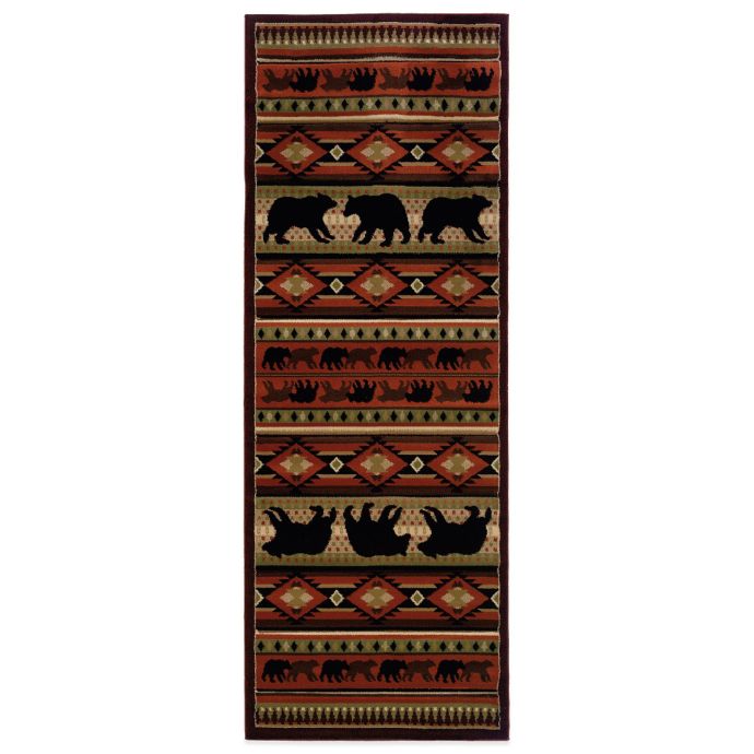 United Weavers Native Bear Area Rug in Terracotta Bed Bath and Beyond