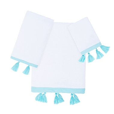 Wild Sage&trade; Julissa Hand Towel in White. View a larger version of this product image.