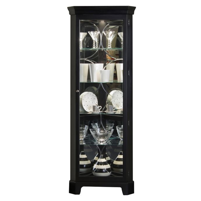 Pulaski Corner Curio In Oxford Black Bed Bath Beyond