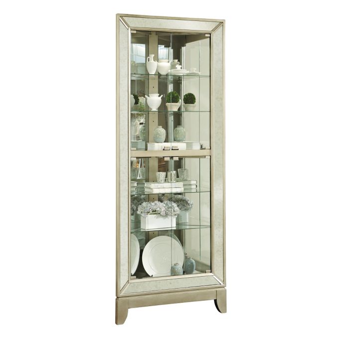 Pulaski Corner Curio In Platinum Bed Bath And Beyond Canada