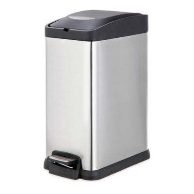 Salt Stainless Steel Rectangular 15 Liter Pedal Trash Bin Bed Bath Beyond