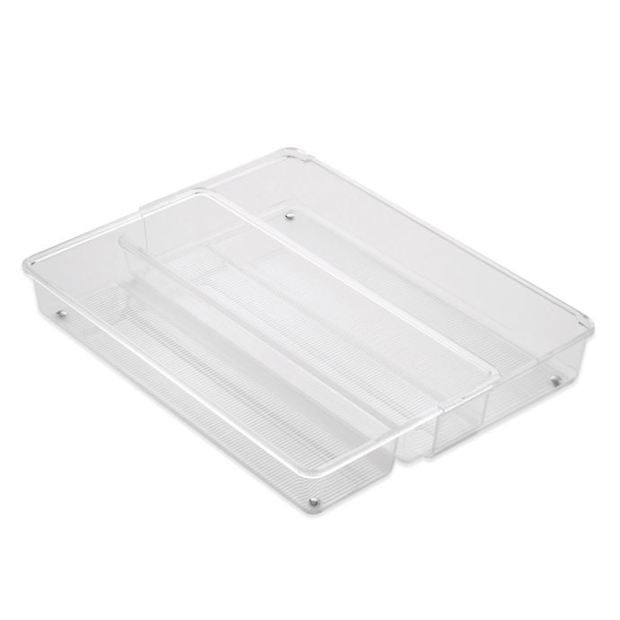 iDesign® Linus Acrylic Expandable Drawer Organizer Bed Bath & Beyond